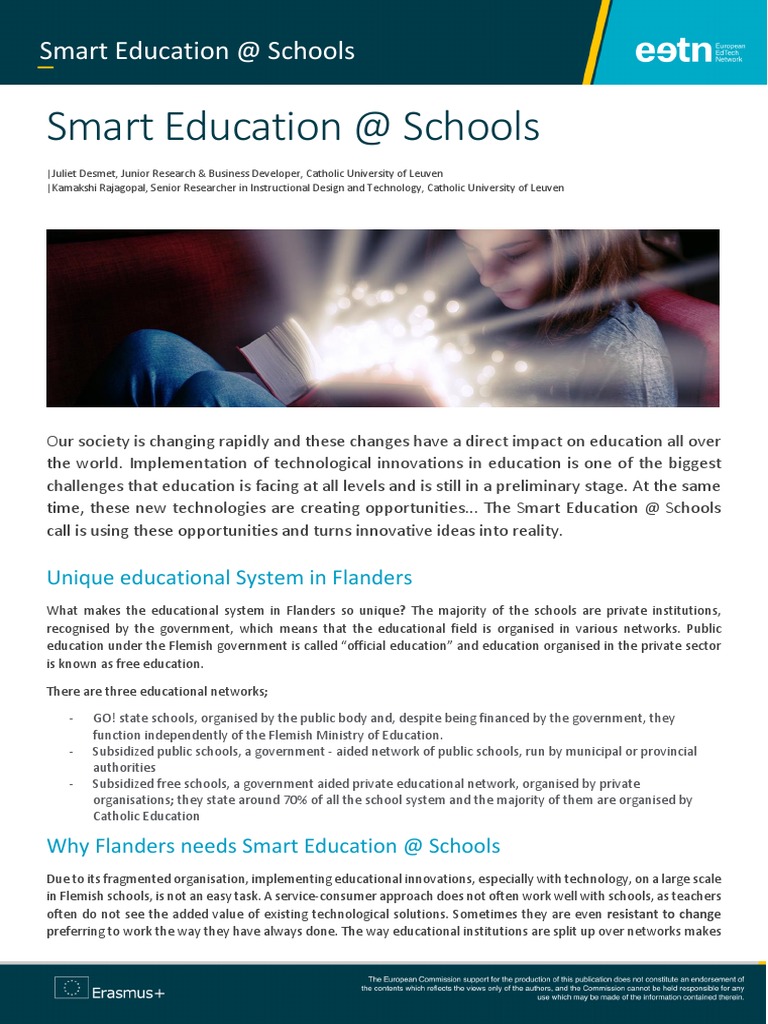 Smart Education Innovations in Flanders | PDF | Educational Technology ...