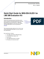 Quick Start Guide For MX8-DSI-OLED1 For i.MX 8M Evaluation Kit