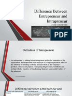 DARM - Difference Between Entrepreneur and Intrapreneur