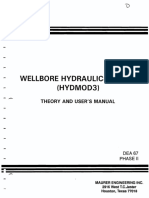 Wellbore Hydraulics Model: Theory and User'S Manual