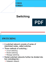 Switching: Switched Networks