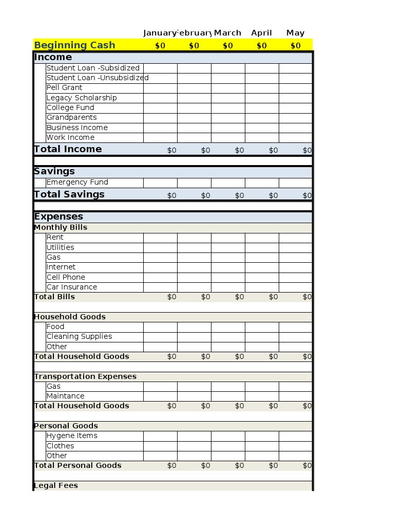 Budget Template1 | PDF