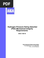 Hydrogen Pressure Swing Adsorber (PSA) Mechanical Integrity Requirements