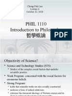 PHIL 1110 Introduction to Philosophy 哲學概論: Chong-Fuk Lau October 22, 2020