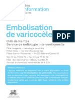 INFO-embolisation de Varicoceles (Veineux) Juillet2018