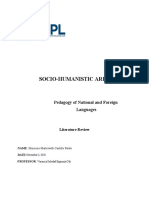 Socio-Humanistic Area: Pedagogy of National and Foreign Languages