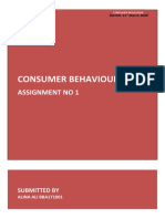 Consumer behaviour assignment analysis