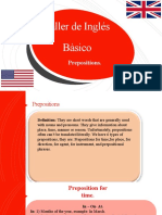 Taller de Inglés Bàsico: Prepositions