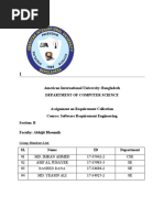 Assignment On Requirement Collection