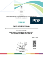 Certificado Taller Gestión Ambiental