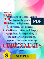 Gospel Values and Academic Proficiency