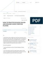 How To Practice Scales: Scales and Reading Music Position Playing