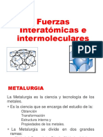 Fuerzas Interatómicas e Intermoleculares