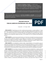 PROYECTO DE LEY DEL EJERCICIO PROFESIONAL DEL ARQUITECTO EN CUBA Version n2 PDF