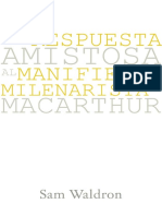 WALDRON, Sam (2020) Una Respuesta Amistosa Al Manifiesto Milenarista de MacArthur. Legado Bautista Confesional PDF