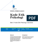 Bab V Kode Etik Psikologi