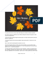 Youth Group Lesson For Thanksgiving PDF