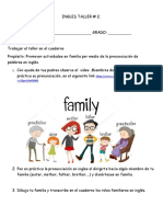 TALLER DE INGLES No 2 LA FAMILIA