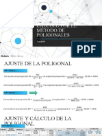 Cálculo Por El Método de Poligonales: Topografía