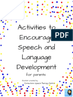 Activities To Encourage Speech and Language in Toddlers