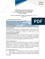 Guía de actividades y rúbrica de evaluación-Fase 5 - Acreditación proyecto final POA.