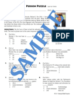 Sample Person Puzzle - Law of Sines - Michael J Fox