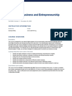 English For Business and Entrepreneurship Syllabus: Instructor Information