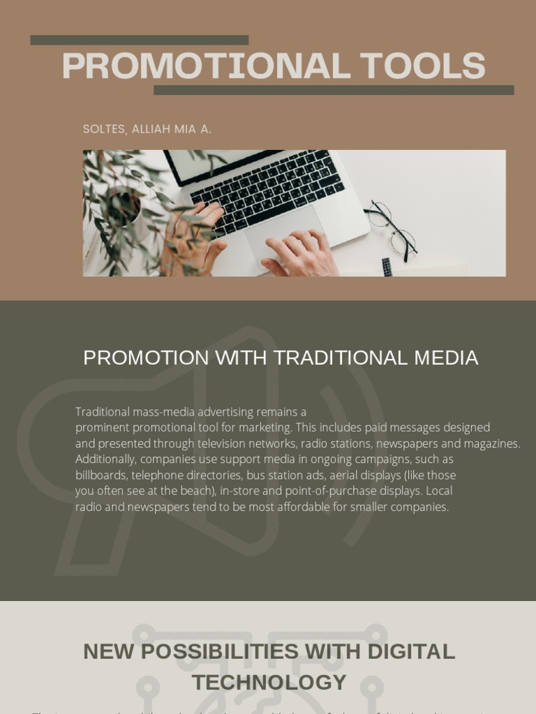 Promotional Tools Pdf Promotion Marketing Mass Media