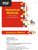 Numerical Methods: Module 2 Part 2 by Carlos Hortinela IV