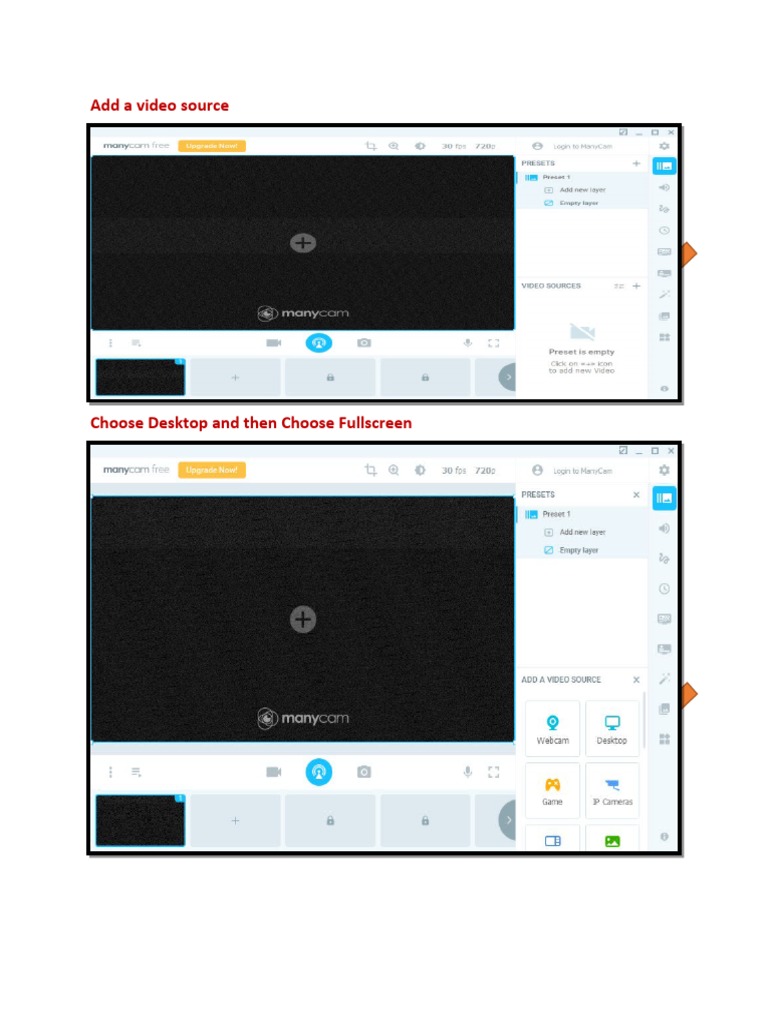 Manycam Desktop With Webcam Setup Pdf