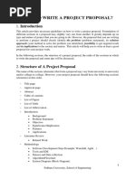 How To Write A Project Proposal?