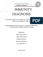 Community Diagnosis Case Study of Barangay Bagong Normal