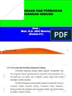 01 Kuliah-01 Pemeliharaan & Perbaikan Gedung PDF