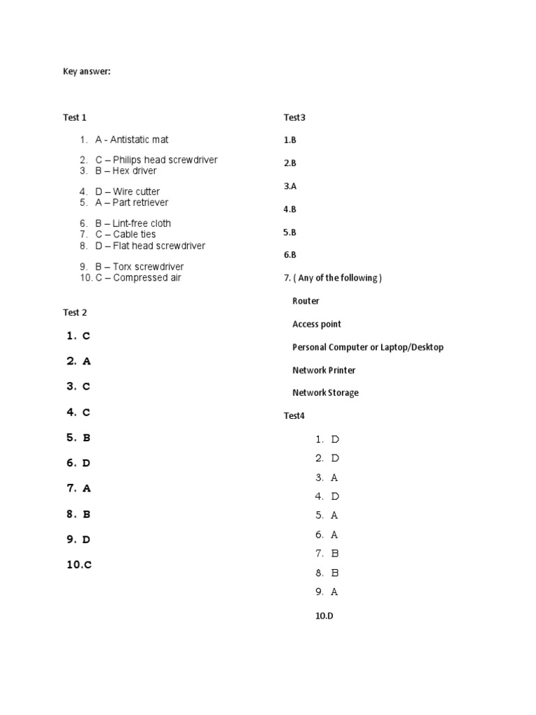 Essential Tools and Tests for Tech Setup | PDF | Teaching Methods ...