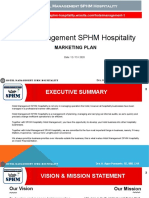 2021 Hotel Management SPHM Hospitality Marketing Plan