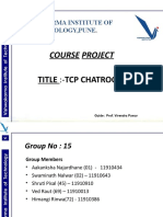 Course Project: Title:-Tcp Chatroom