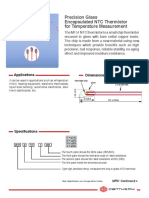 Precision Glass Encapsulated NTC Thermistor For Temperature Measurement