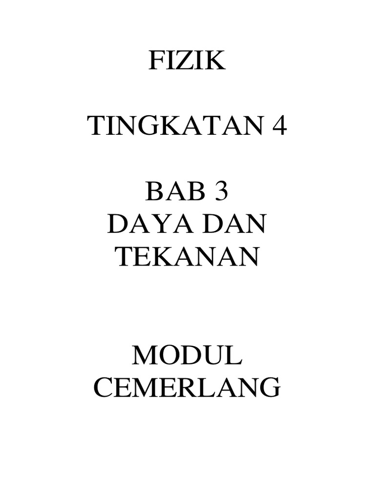 Modul Halus Fizik F4b3 2018 Pdf