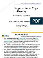 Integral Approaches To Yoga Therapy: M-3, Taittiriya Upanishad