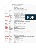 Samsung Tab Specifications