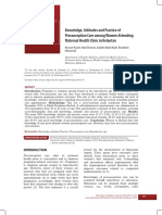 Knowledge, Attitudes and Practice of Preconception Care Among Women Attending Maternal Health Clinic in Kelantan