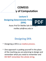 COM555 Lecture 5 - Designing DFA