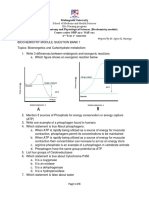 Biochemistry Module Question Bank 1