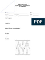 Musculoskeletal Assessment Format SCOP