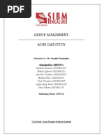 Group Assignment: Acme Case Study