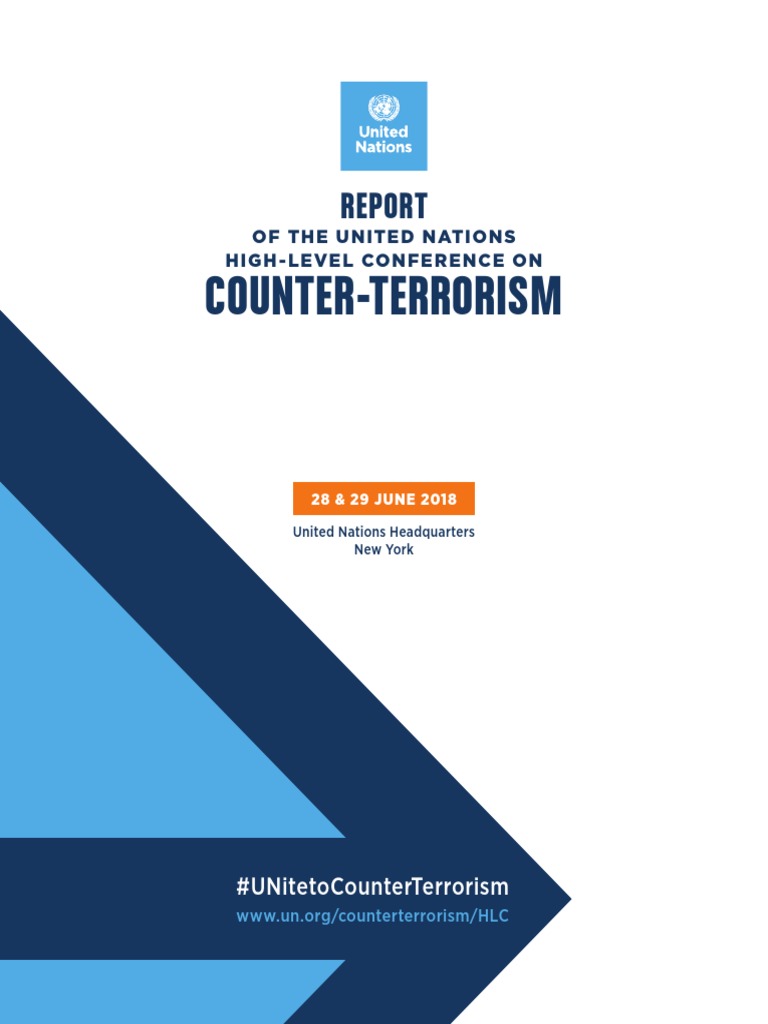 Counter Terrorism Of The Unite D Nations High Leve L Confe Re Nce On