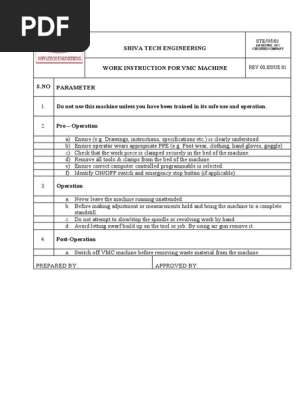 Work Instruction