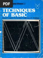 Techniques of BASIC (1981)