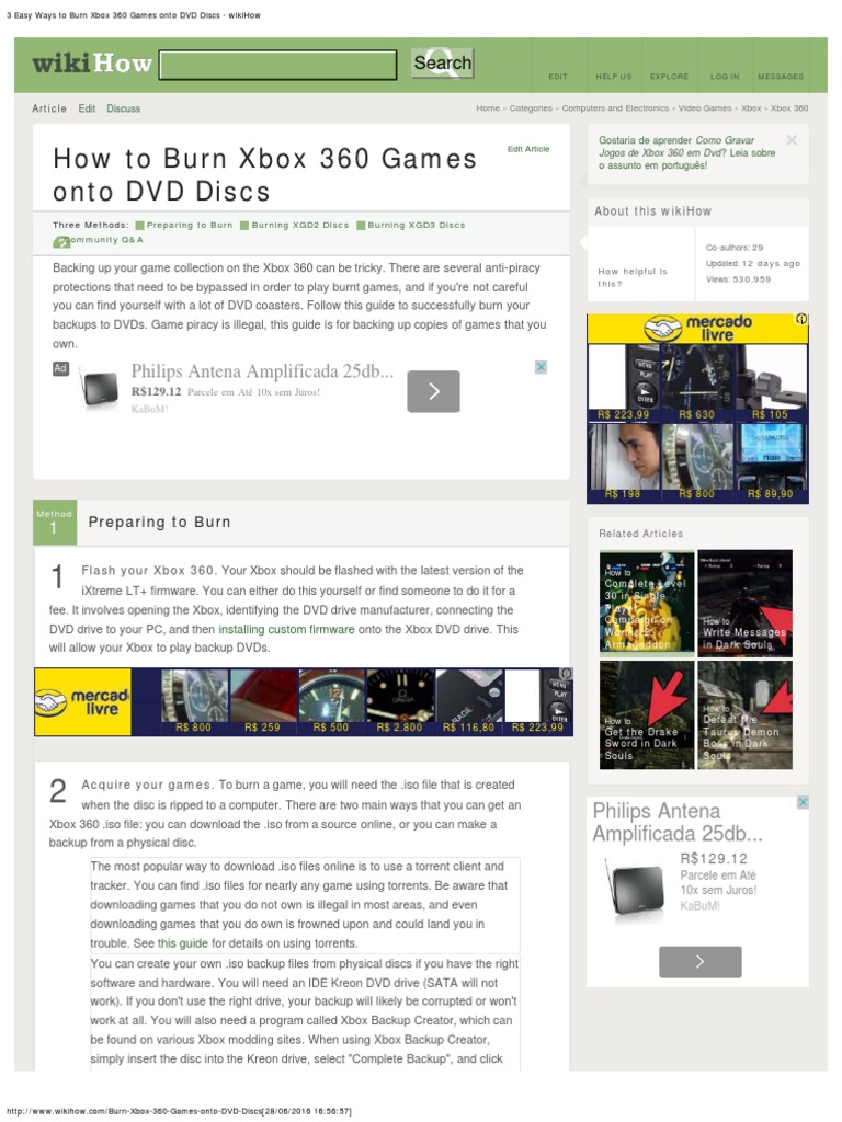 3 Easy Ways To Burn Xbox 360 Games Onto DVD Discs - Wikihow | PDF.