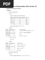 Rangkuman Matematika SMA Kelas XI